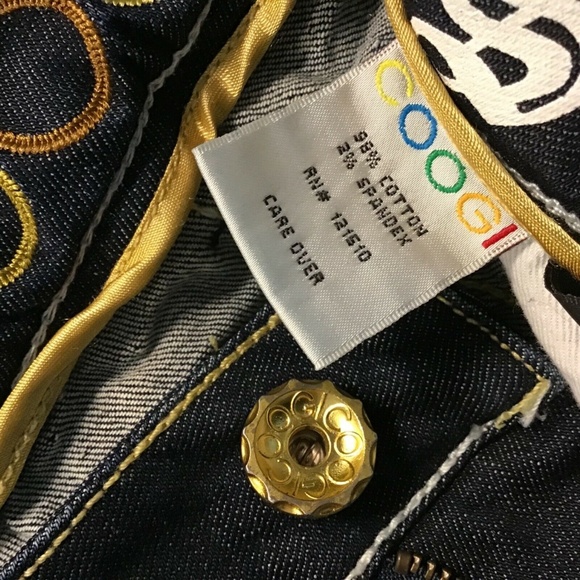 COOGI Patch Embroidered Dark MidRise Jeans Jr's 9 - Picture 7 of 8